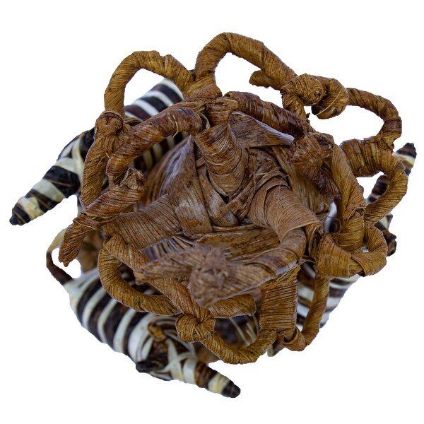 Banana Fiber Zebras Circling a Tree Christmas or Decor Ornament