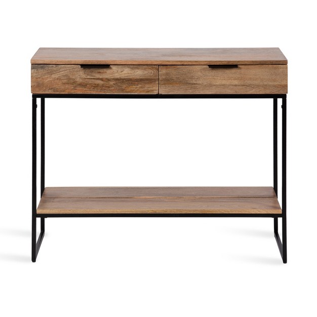 Kate And Laurel Quarles Rectangle Wood Console Table