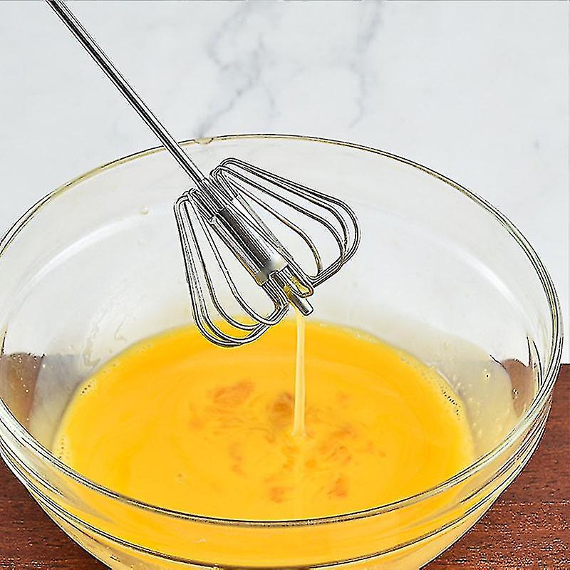 Mixer Egg Beater Stainless Steel Semi-automatic Whisk Hand Egg Blending Cream Mixer