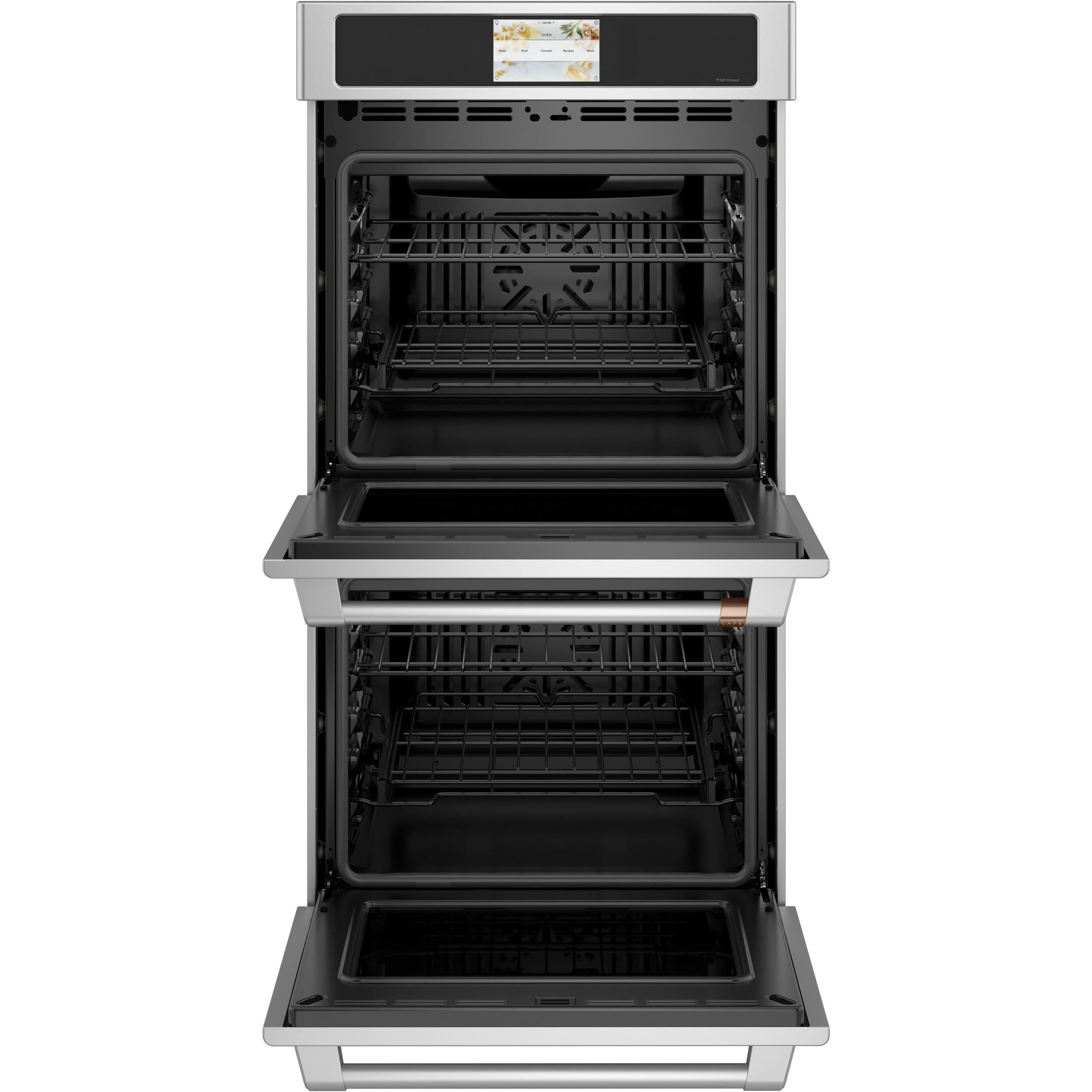 Café 27-inch, 8.6 cu.ft. Built-in Double Wall Oven with WiFi Connect CKD70DP2NS1