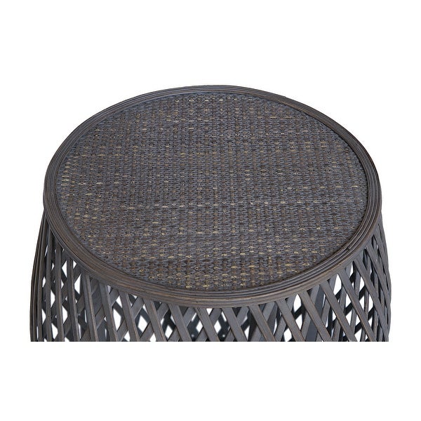 Bora Bora Contemporary Criss-Cross Side Table