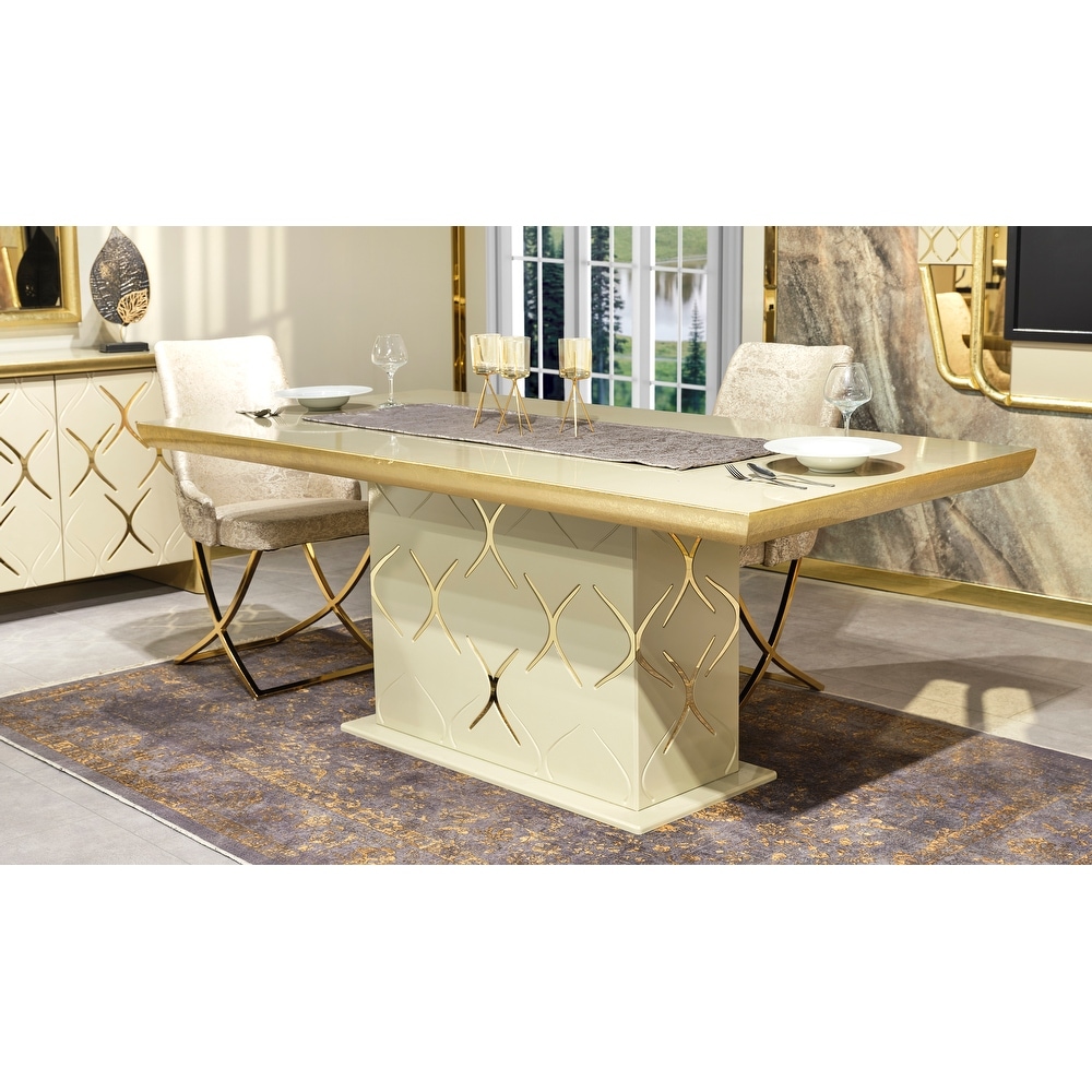 Retmen Modern Dining Room Table For 6 People