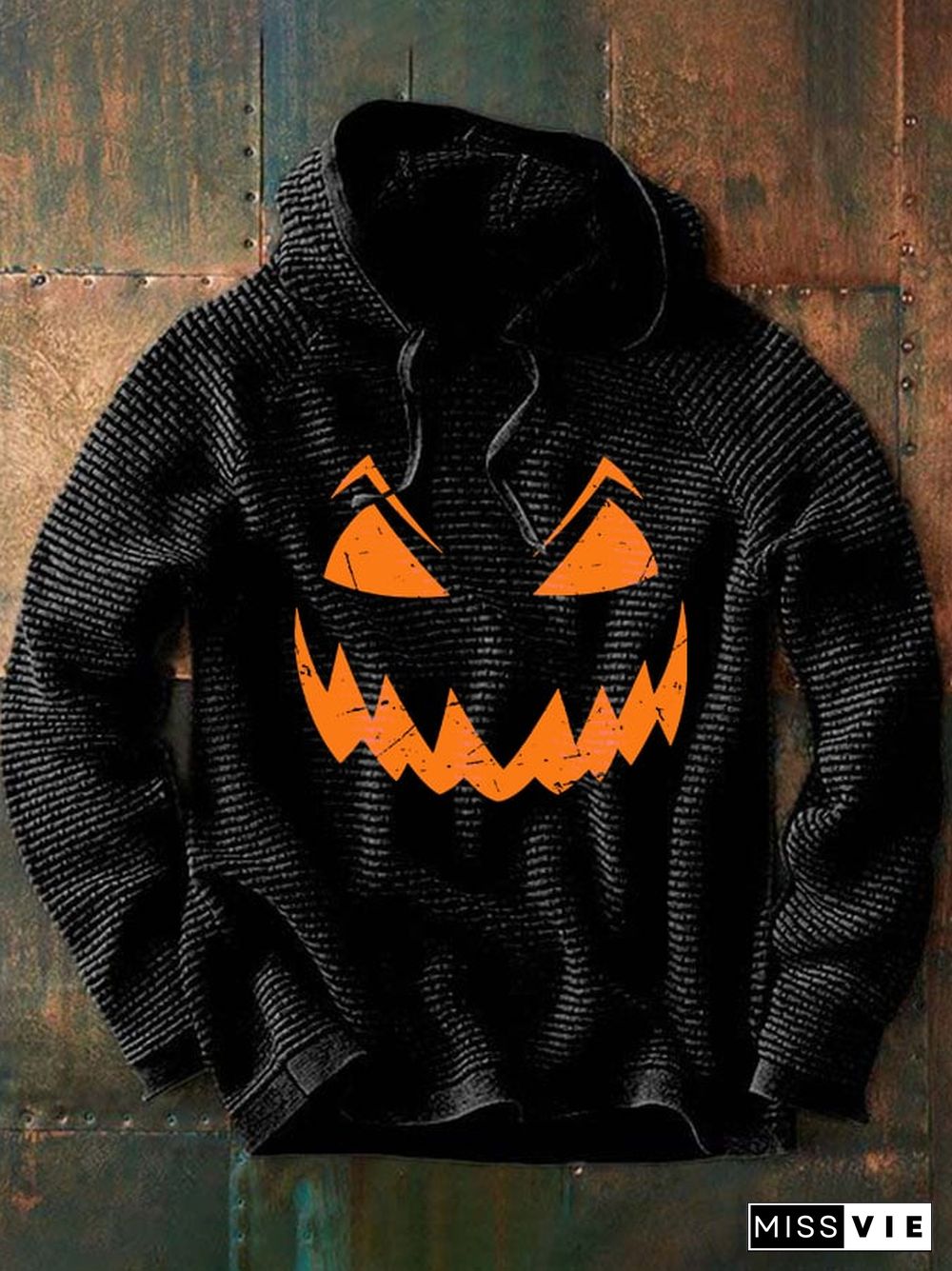 Casual Halloween Print Long Sleeve Hoodie