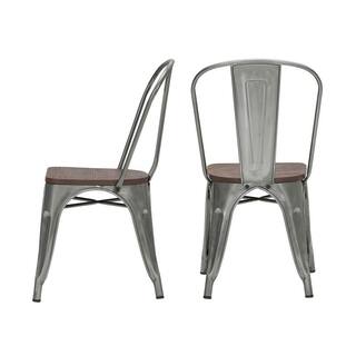 StyleWell Finwick Gunmetal Gray Dining Chair (Set of 2) CW801A-18-GMG