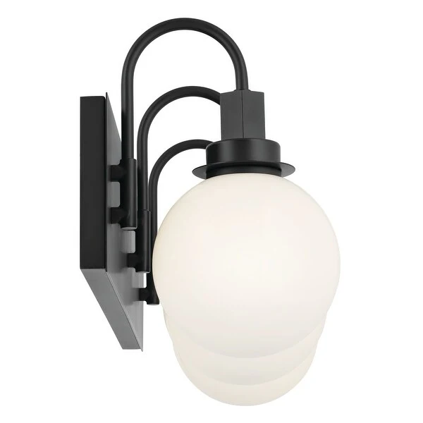 Kichler Lighting Hex 22.75 in. 3-Light Black Vanity Light