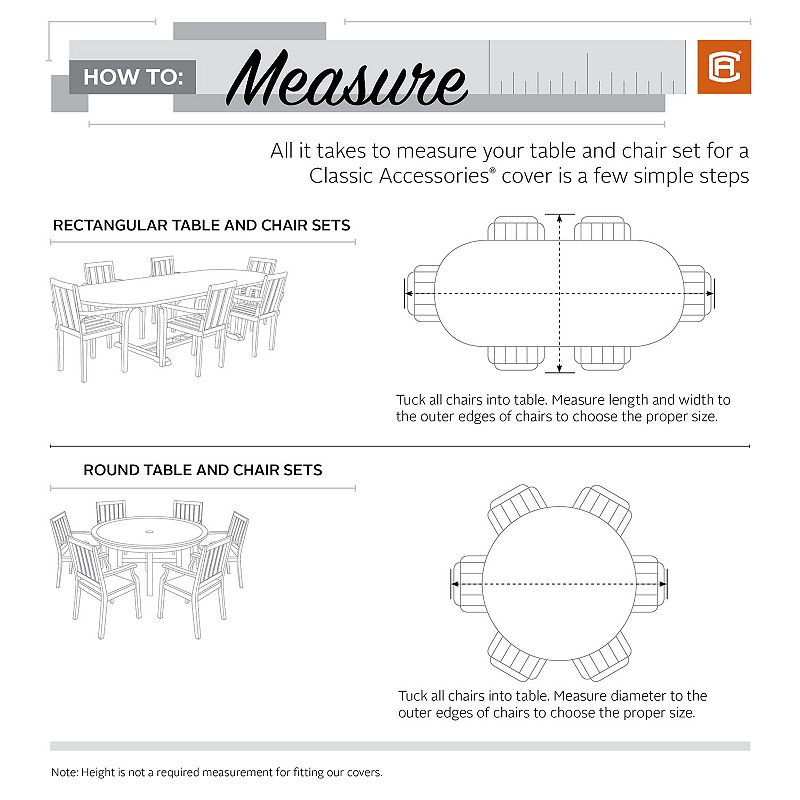 Mainland Patio Round Table and Chair Set Storage Cover