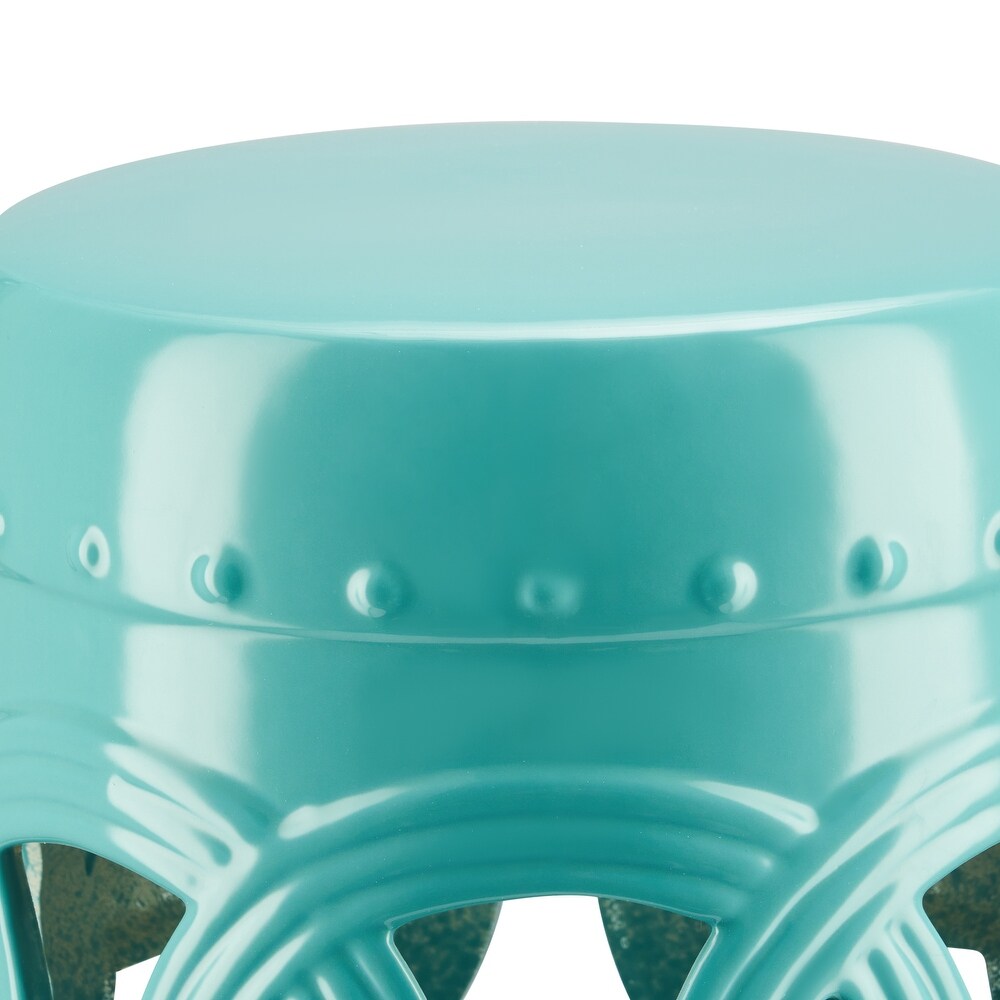 CO Z 16 inch Modern Ceramic Outdoor Garden Stool or Indoor Side Table