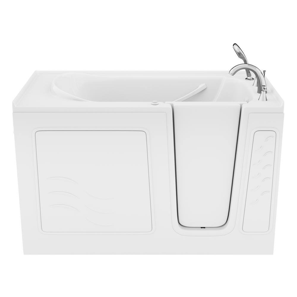 Universal Tubs Builder's Choice 60 in. Right Drain Quick Fill Walk-In Air Bath Tub in White B3060RWA