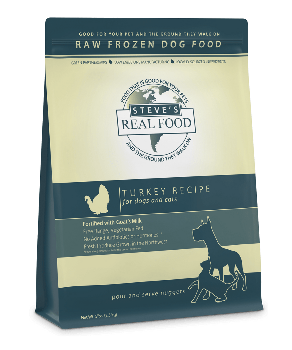 Steve's Real Food Raw Frozen Turkey Diet Food for Dogs and Cats