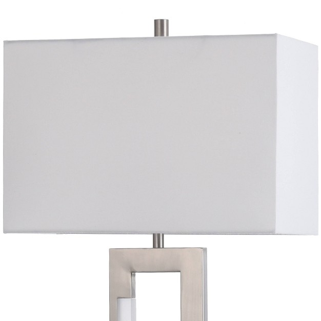 Steel Table Lamp Brushed Steel Finish Stylecraft