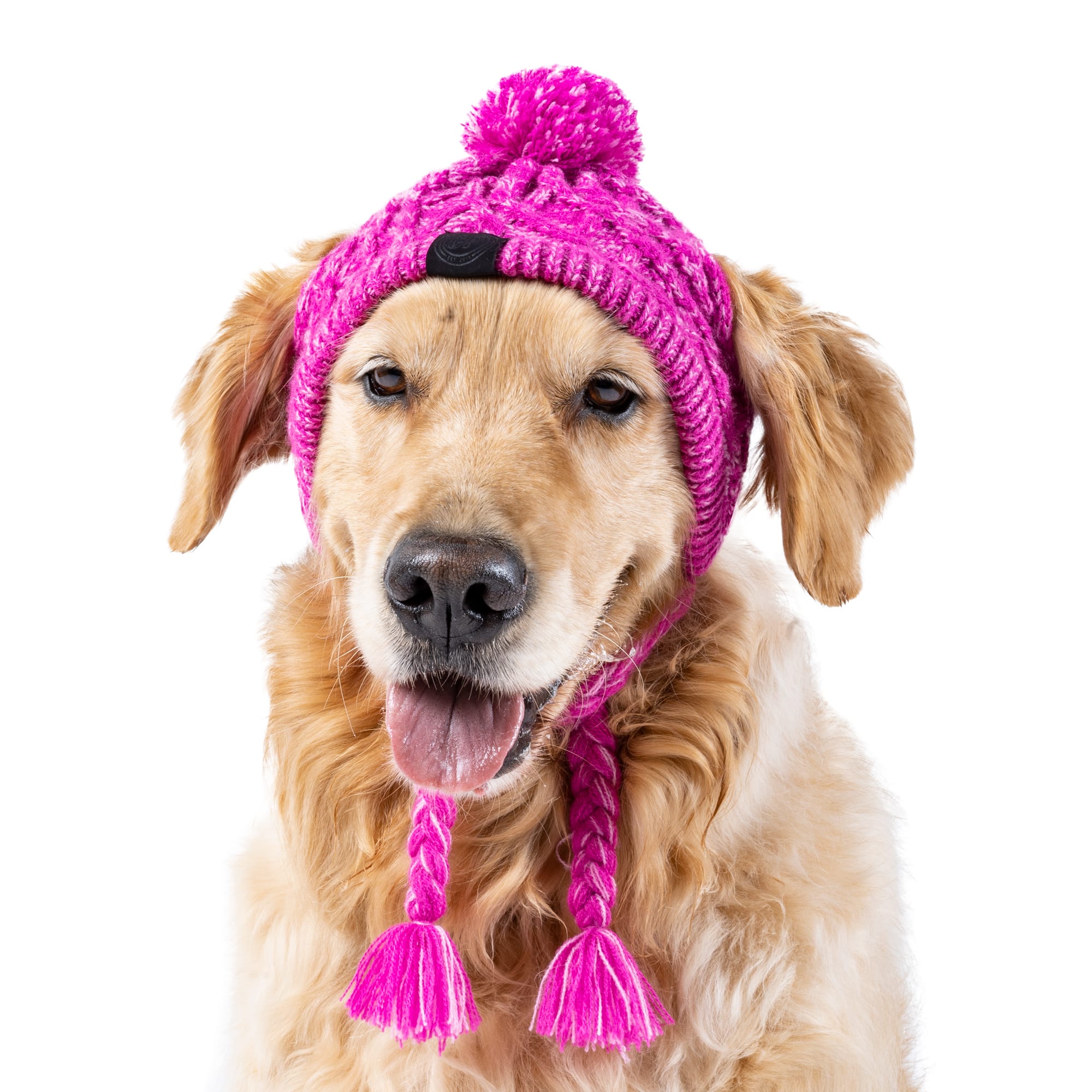 Canada Pooch Pink Polar Pom Pom Dog Hat， Small