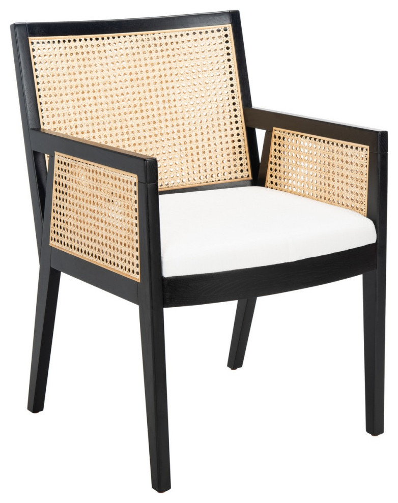 Battan Dining Chair Black/Natural Set of 2   Tropical   Dining Chairs   by Virgil Stanis Design  Houzz