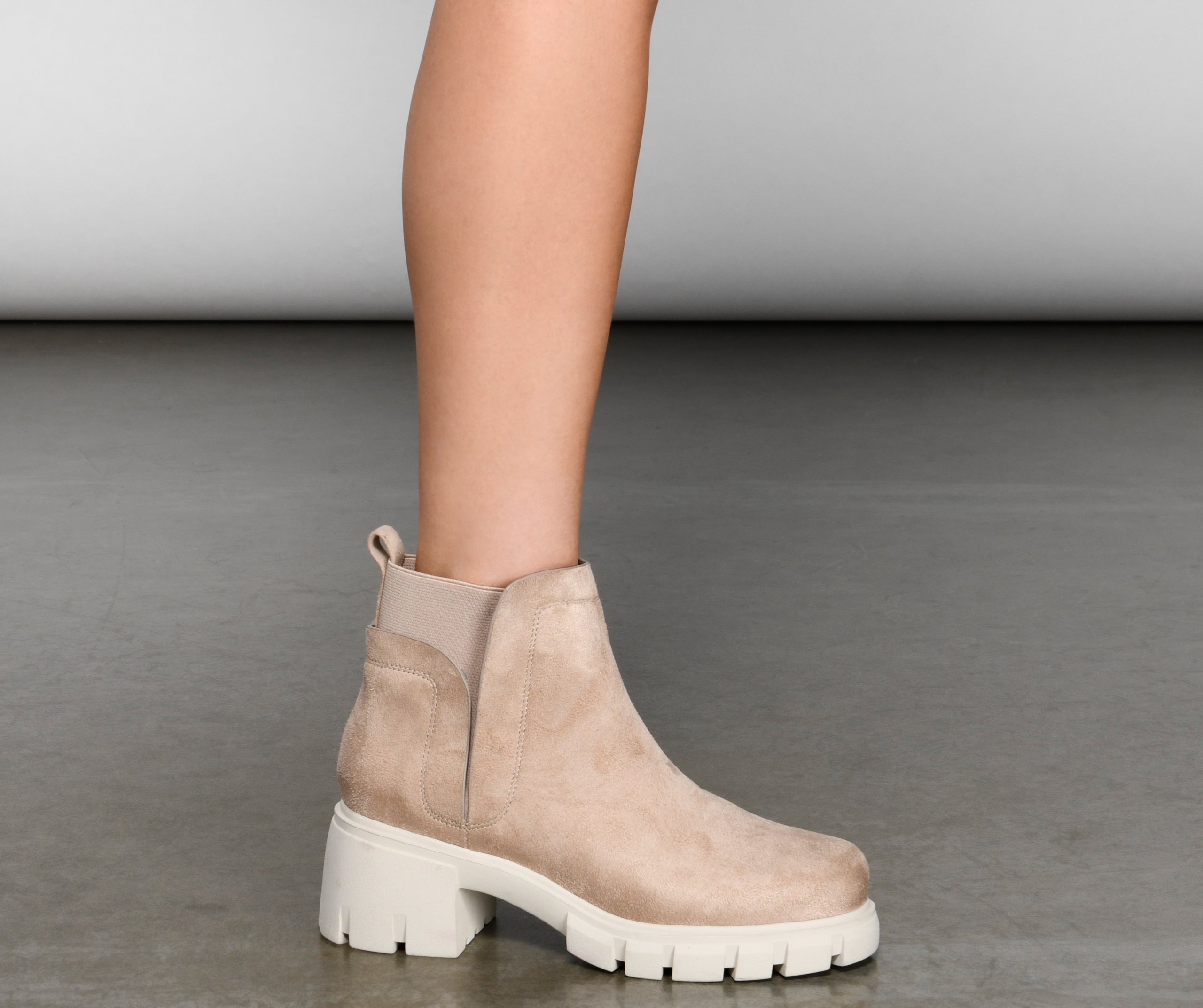 Trendy Chelsea Lug Sole Booties