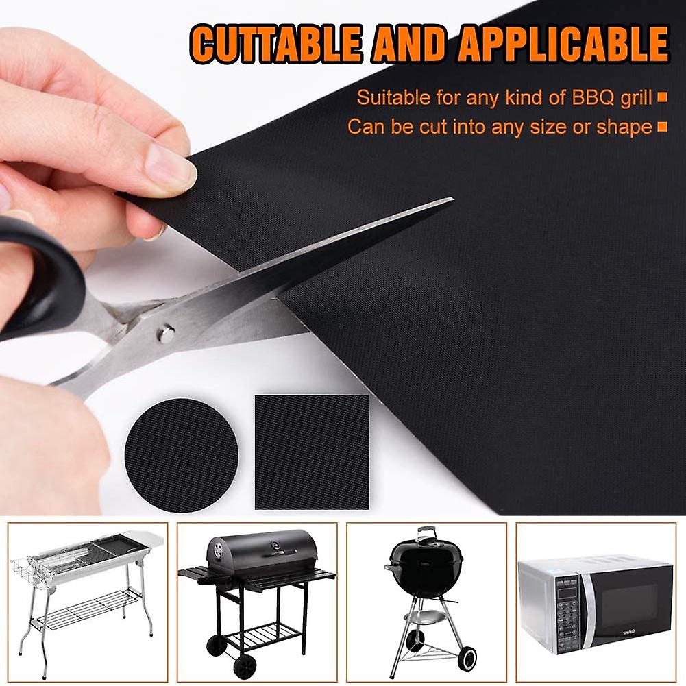 Non-stick Bbq Grill Mat 40*33cm Baking Mat Bbq Tools Cooking Grilling Sheet Heat Resistance Easily Cleaned Kitchen Tools