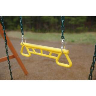 Swing-N-Slide Playsets A-Frame Wooden Swing Set with 2-Belt Swings and RingTrap Combo 01-1104