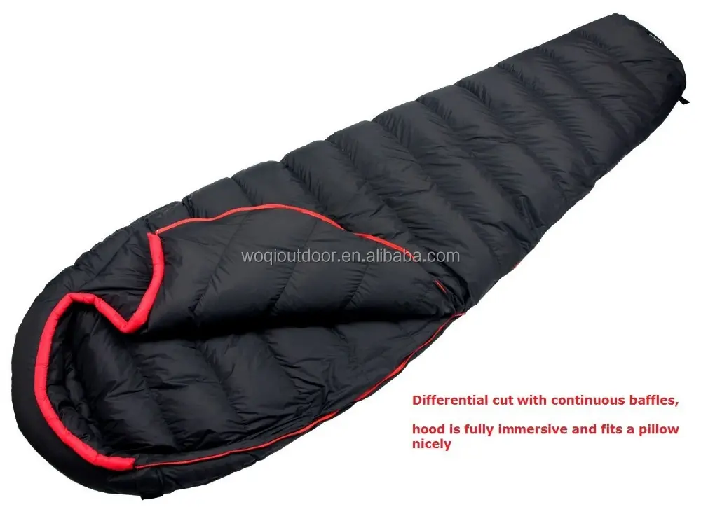 Woqi Ultralight Down Sleeping Bag Hiking Sleeping Bad With Compression Sack Outdoor Mummy Bag for Camping