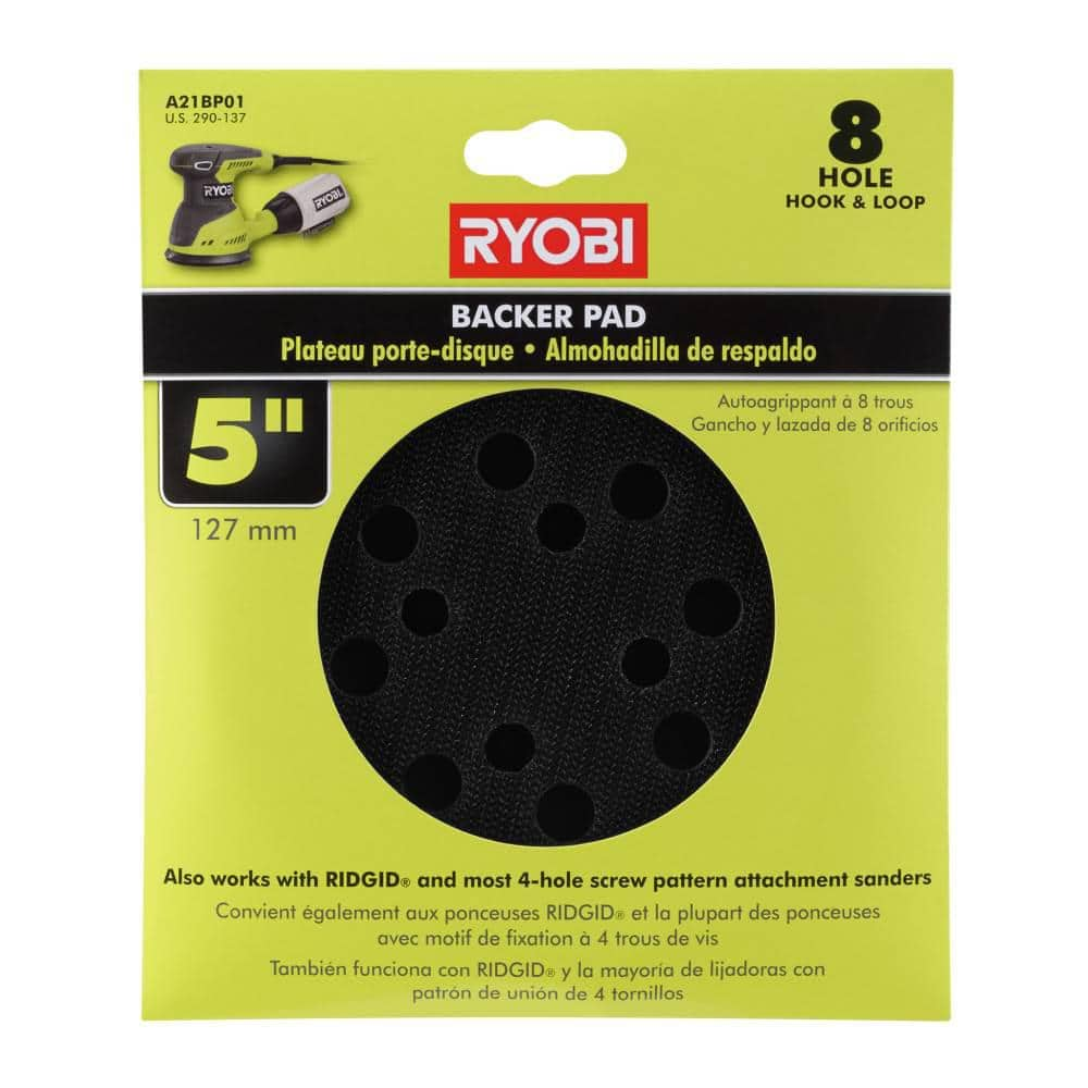 RYOBI 5 in. Backer Pad for Orbital Sanders A21BP01