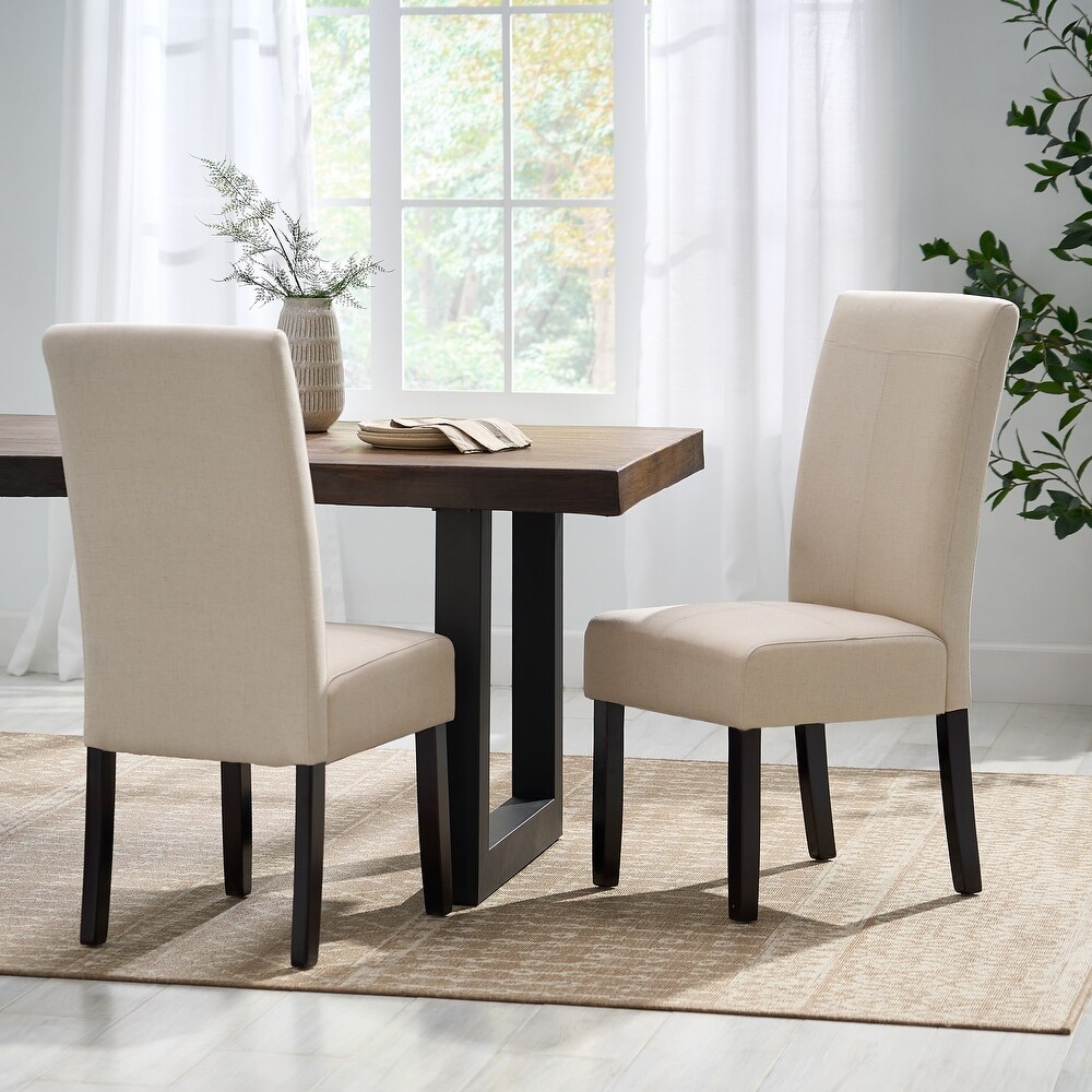 Upholstered T Stitch Dining Chairs (Set of 2) by Christopher Knight Home