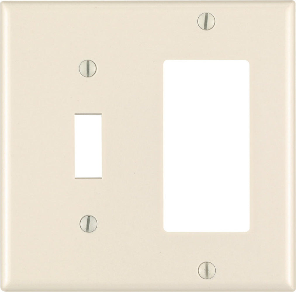 WALL PLATE 2G ALMOND