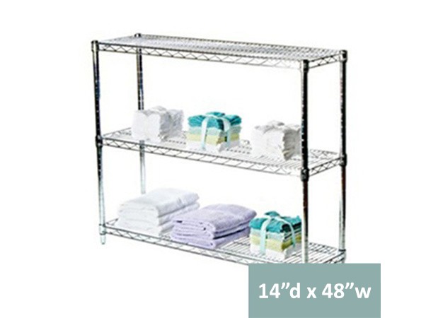 Shelving com Chrome Wire Shelving With 3 Shelves sc141434 3