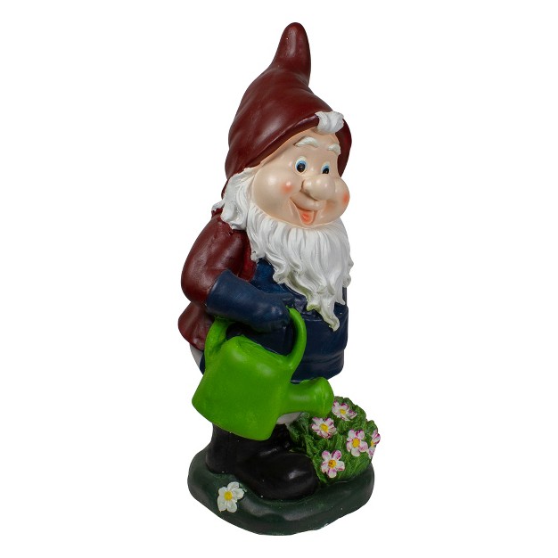 Gardener Gnome With Watering Can Outdoor Garden Statue