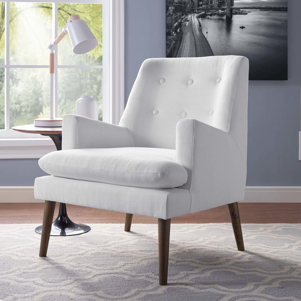 Modern Contemporary Urban Living Accent Chair  Fabric   Midcentury   Armchairs And Accent Chairs   by House Bound  Houzz