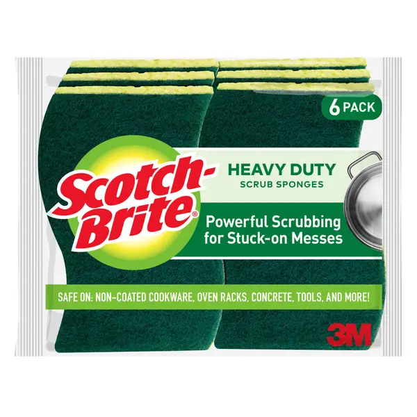 Scotch-Brite 6-Pack Heavy Duty Scrub Sponge