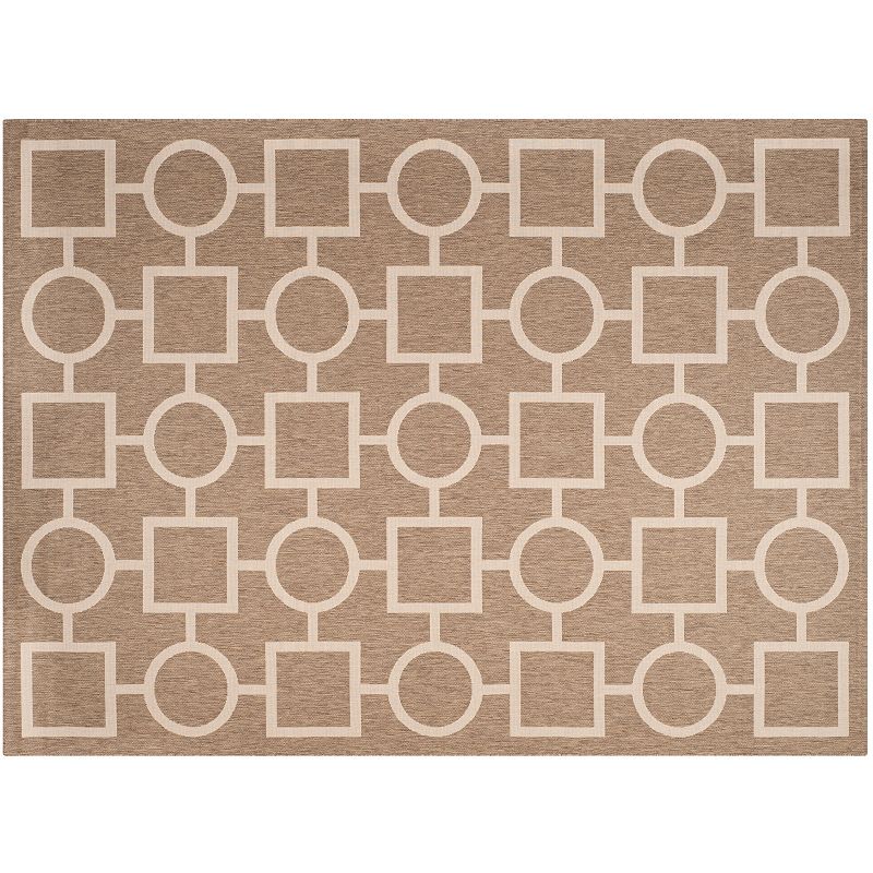 Safavieh Courtyard Geometry Indoor Outdoor Rug