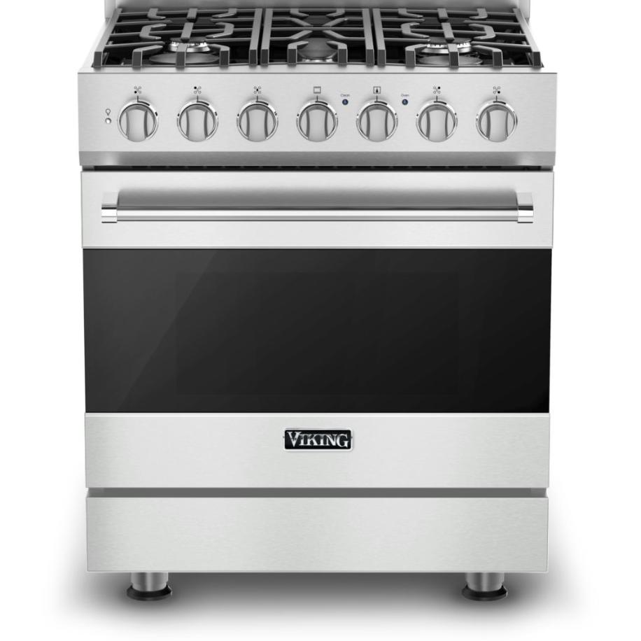 Viking 30-inch Freestanding Gas Range with ProFlow Convection Baffle RVGR3302-5BFWLP