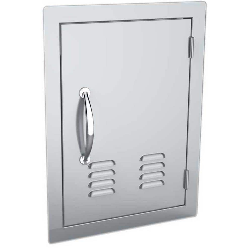 Sunstone Classic Series 14 in. x 20 in. 304 Stainless Steel Vertical Access Door with Vents A-DV1420