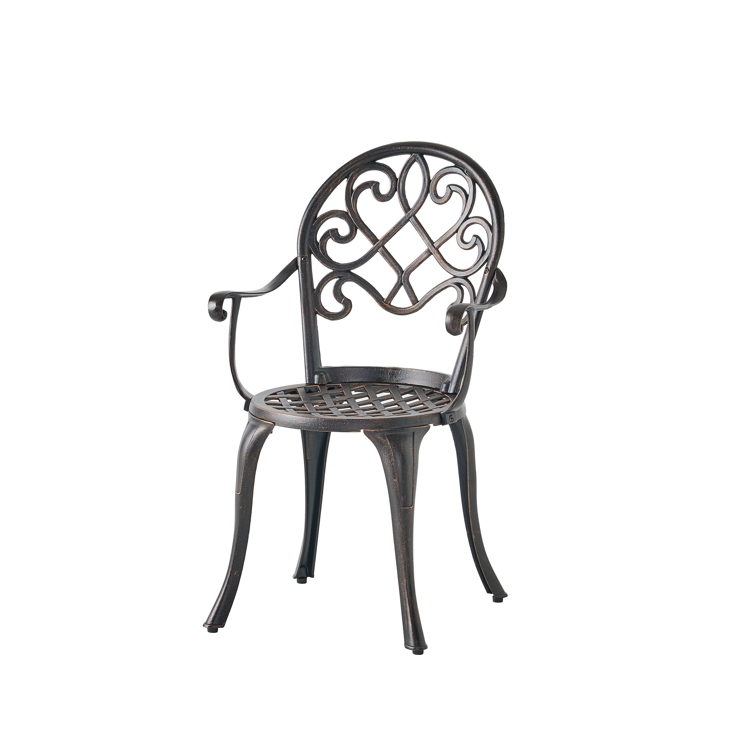 Palermo Copper Cast Aluminum 3pc Bistro Set