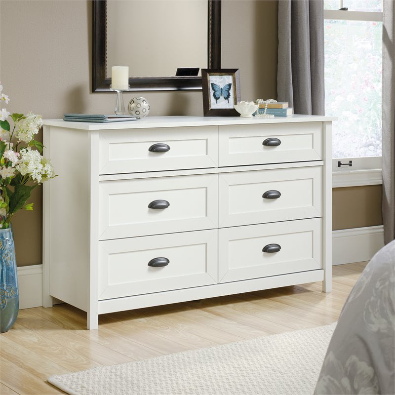 Sauder 419461 County Line Dresser, Soft White? Finish