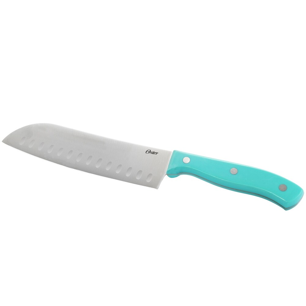 14 Piece Lightweight Stainless Steel Cutlery Set with Teal