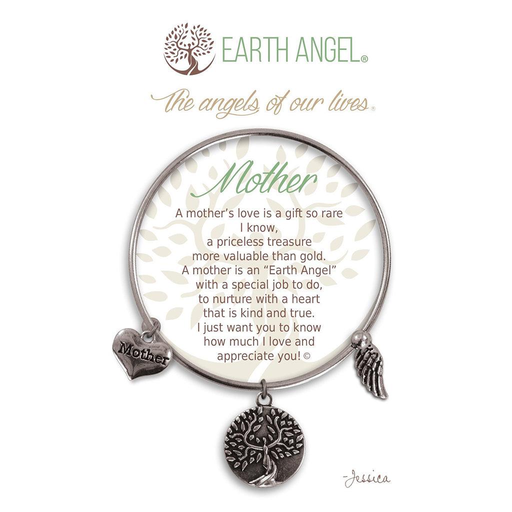 Earth Angel  Mother Bracelet in Silver