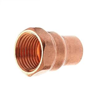 Everbilt 12 in. Copper Pressure Cup x FIP Female Adapter Fitting C603HD12