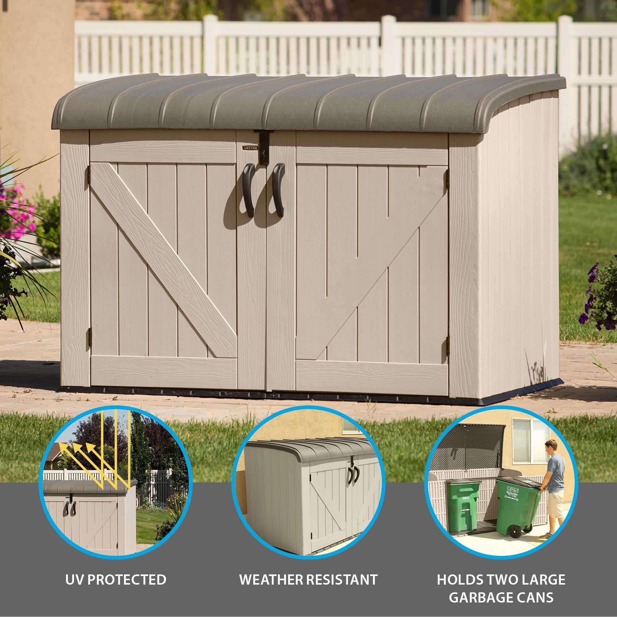 Lifetime Horizontal Storage Shed (75 cubic feet), 60170