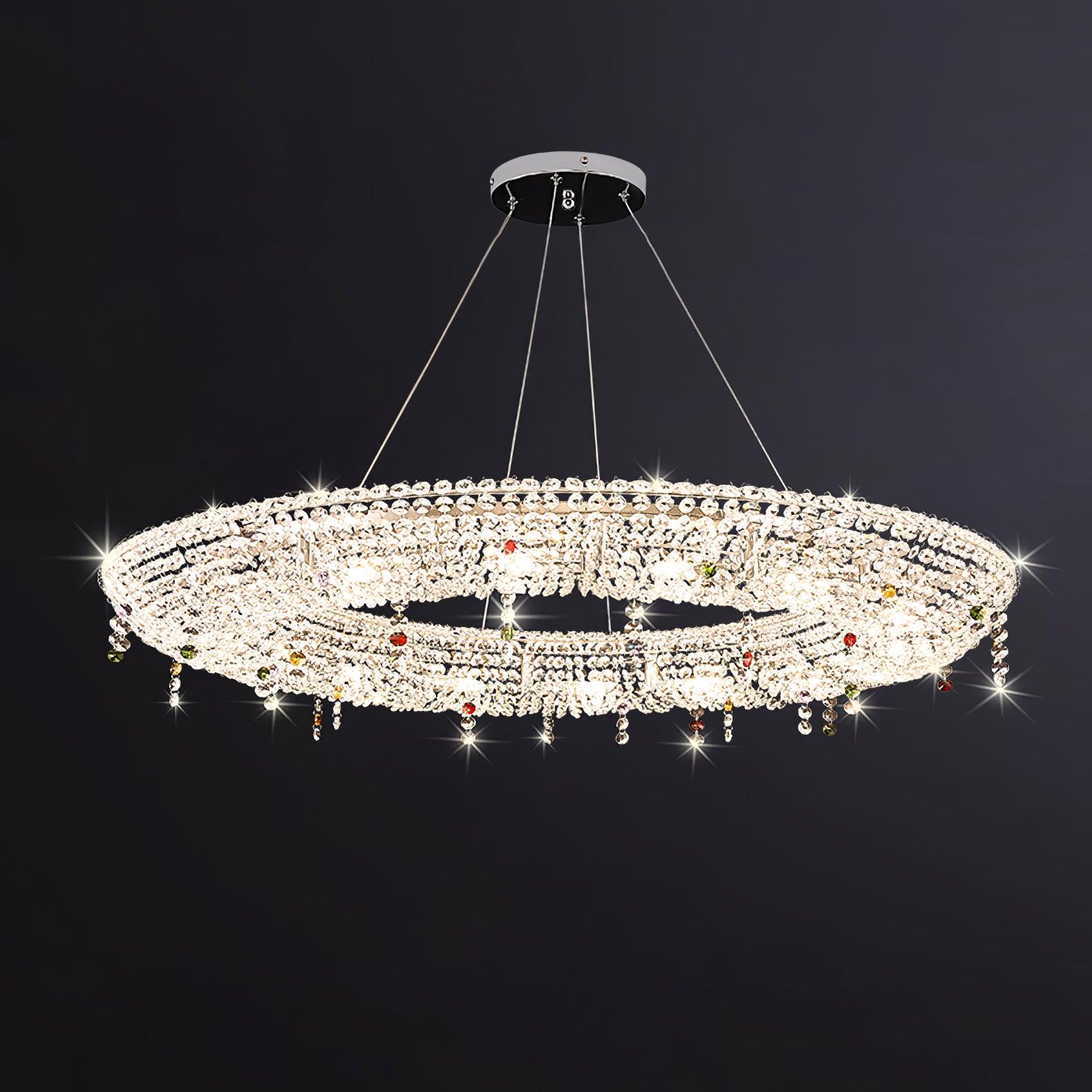 Modern Round Crystal Chandelier