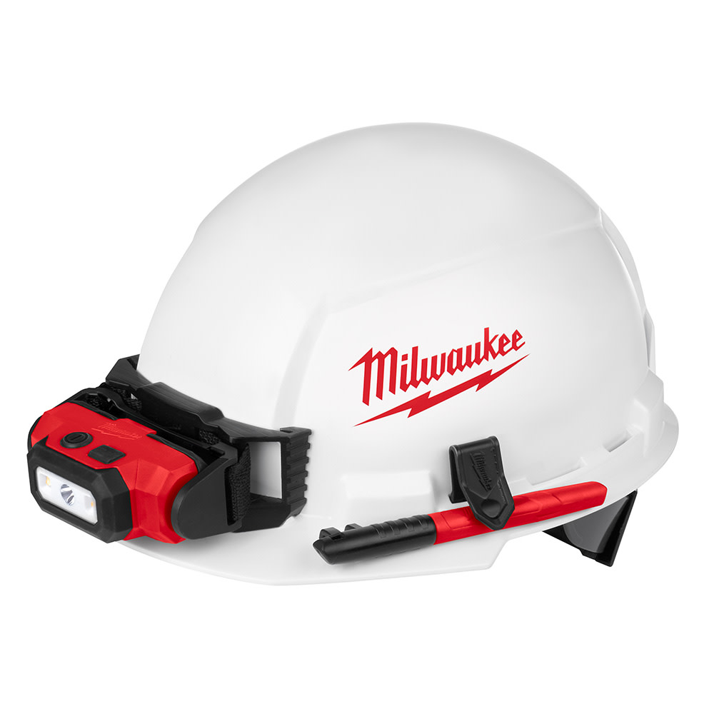 Milwaukee Front Brim Hard Hat with BOLT Accessories Type 1 Class E