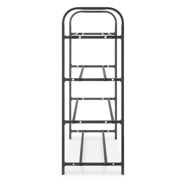 Whitmor 4 Tier Shoe Rack Black