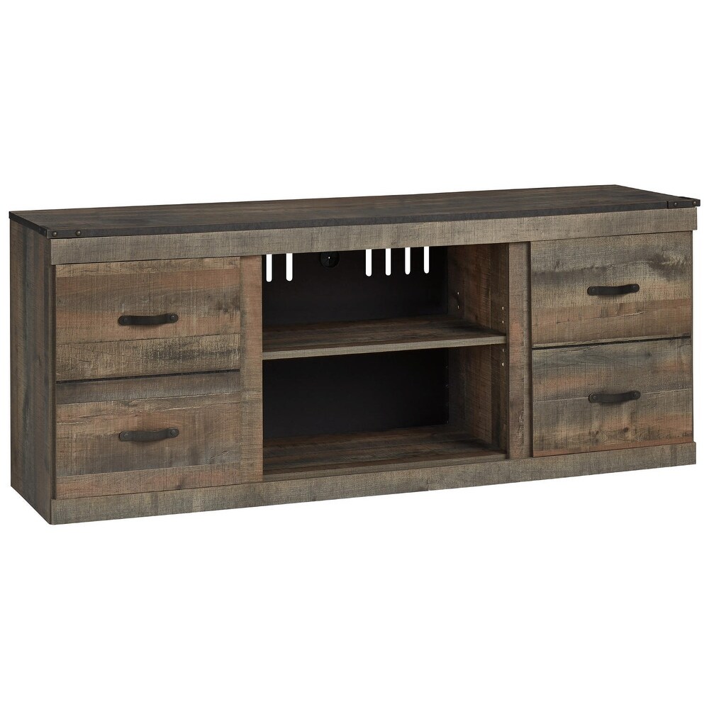 Trinell Casual Large TV Stand  Brown