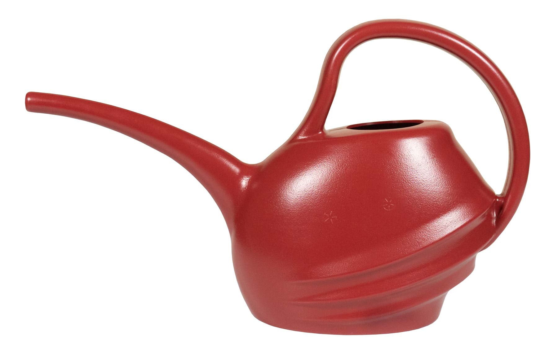 Fiskars Lightweight Plastic Watering Can w/ Long Spout， Lightweight， 1.5 L (Red)