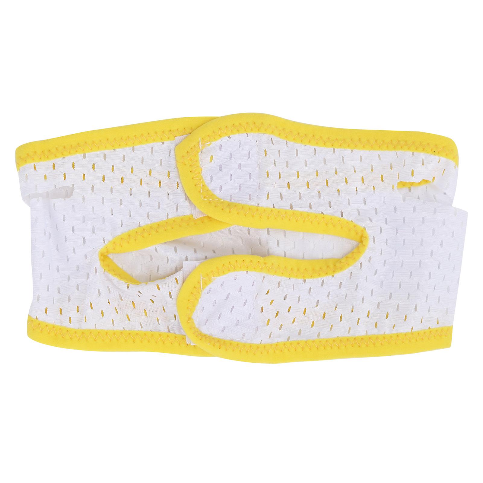 Antisnoring Chin Strap Facial Slimming Mesh Breathable Strap Jaw Support Belt For Adults(yellow， Edge Covering )