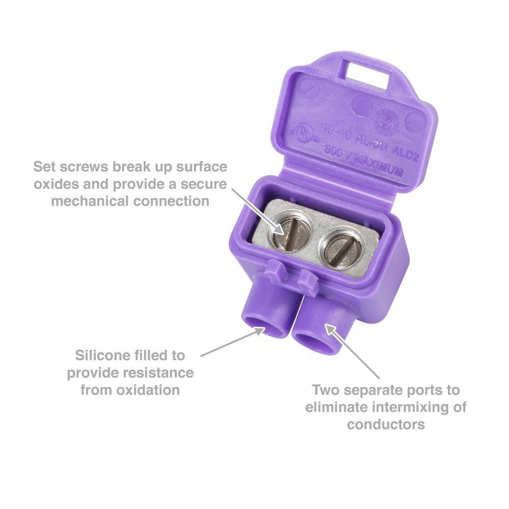 AlumiConn 2-Port AlCu Wire Connector (1000-Pack) 95045