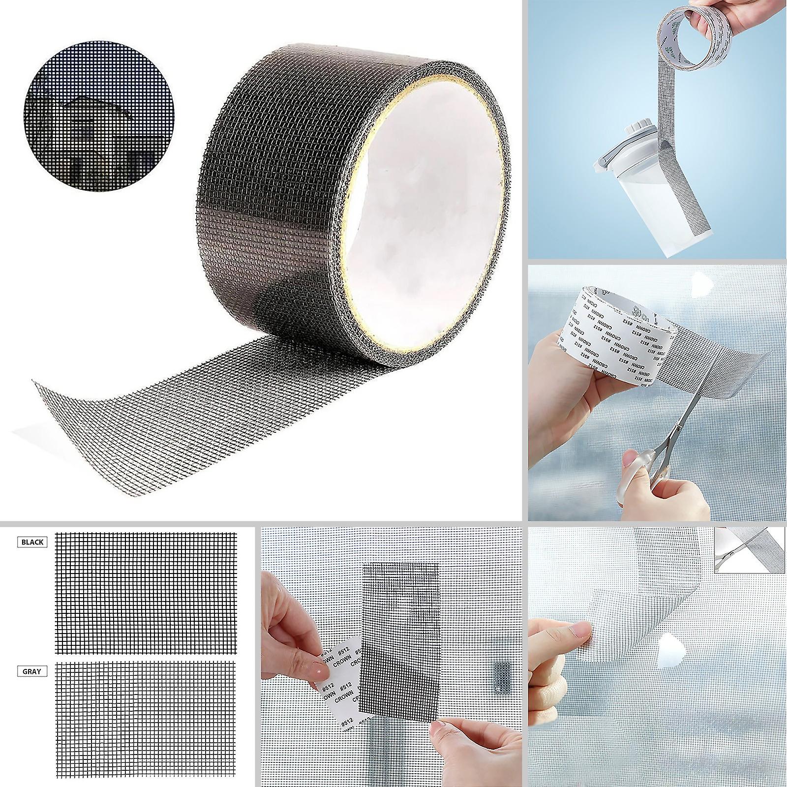 Windowscreen Repair Kit，strong Adhesiveandamp;waterproof Tape Fiberglass Covering Mesh Strong Self Adhesive Hook And Loop Fastener Tap