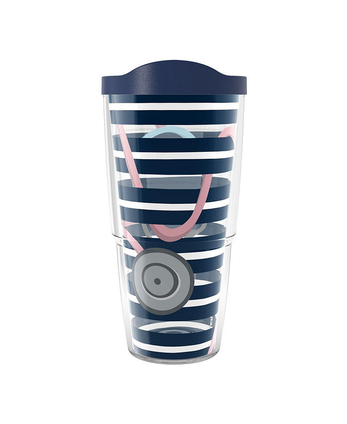 Tervis Tumbler Tervis Doctor Nurse Stethoscope Stripes Made in USA Double Walled  Insulated Tumbler Travel Cup Keeps Drinks Cold and Hot 24oz Classic