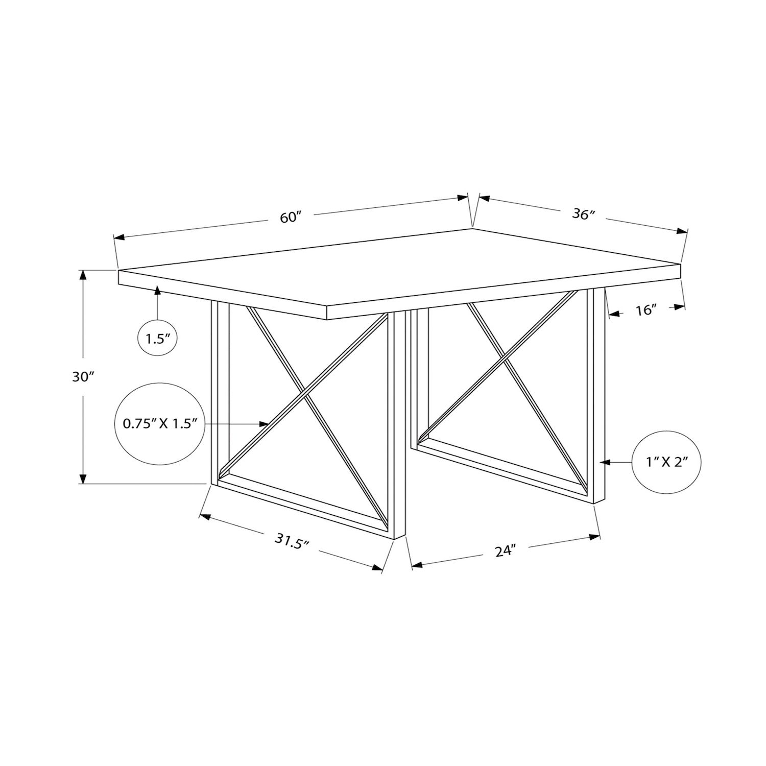 Monarch Farmhouse Dining Table