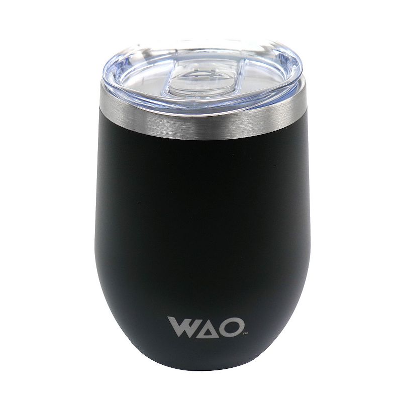 Wao 12 Ounce thermal Wine Tumbler with Lid