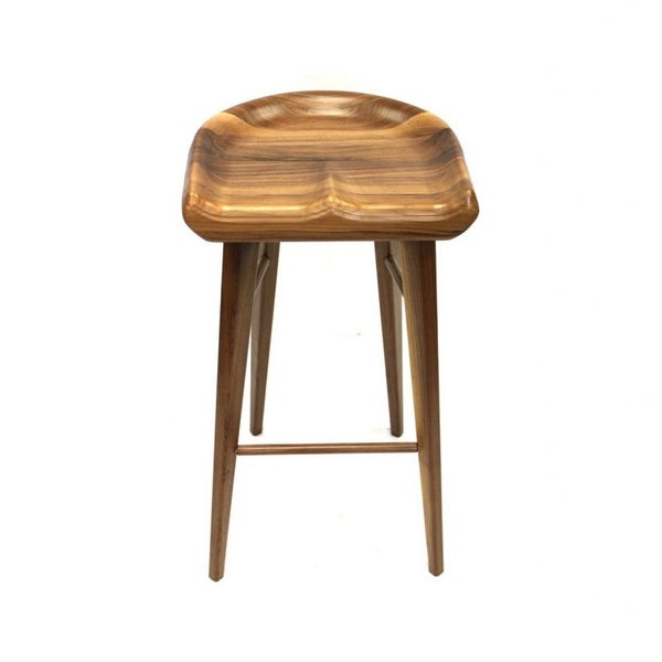 Walnut Tractor Stool - 29