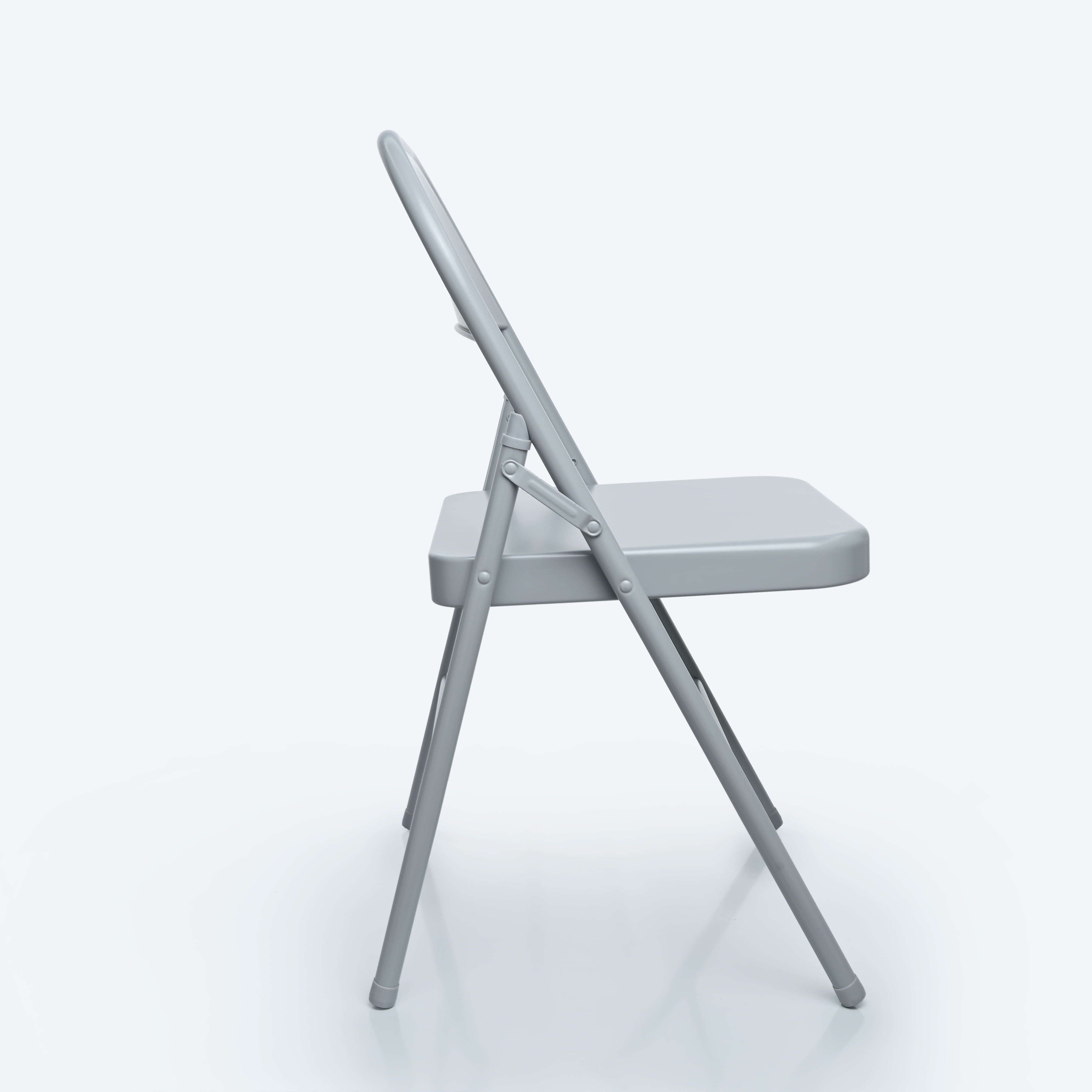 Mainstays All-Steel Metal Folding Chair, Gray