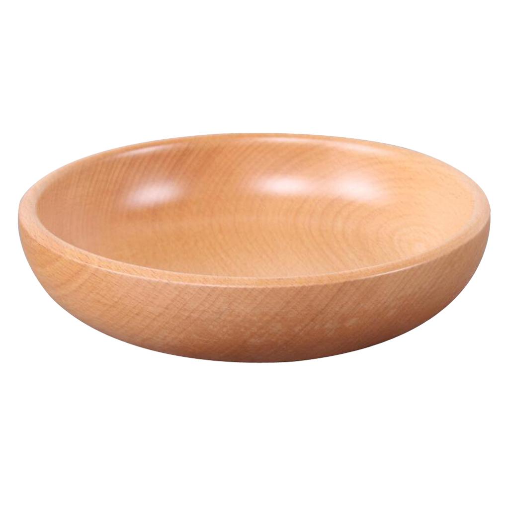 Wood Serving Bowls – Soup Salad Fruit Bowl， Handmade， 6 inch/8 inch/10 inch/12 inch - S